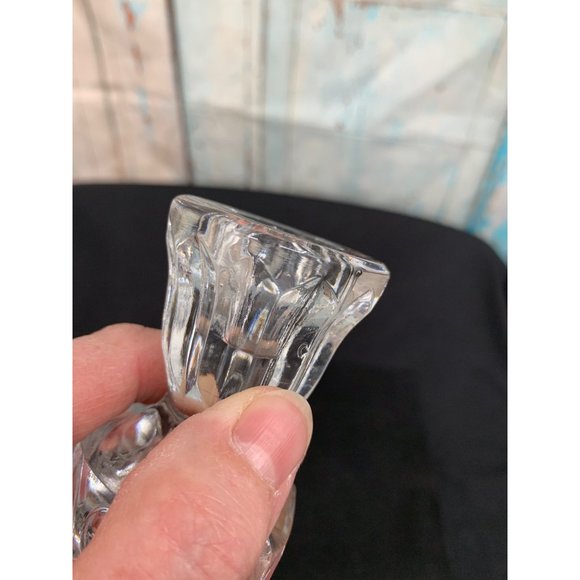 Pair of Lead Crystal Candle Stick Holders * - Picture 4 of 6